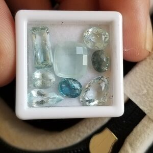 Natural Brazil unheated Aquamarine lot